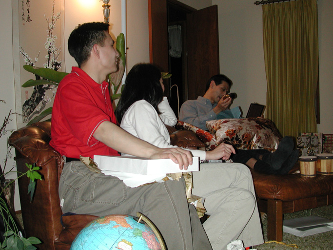 Opening Gifts: John, CJ, and James