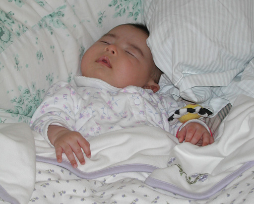 Mom and Dad's bed is just right