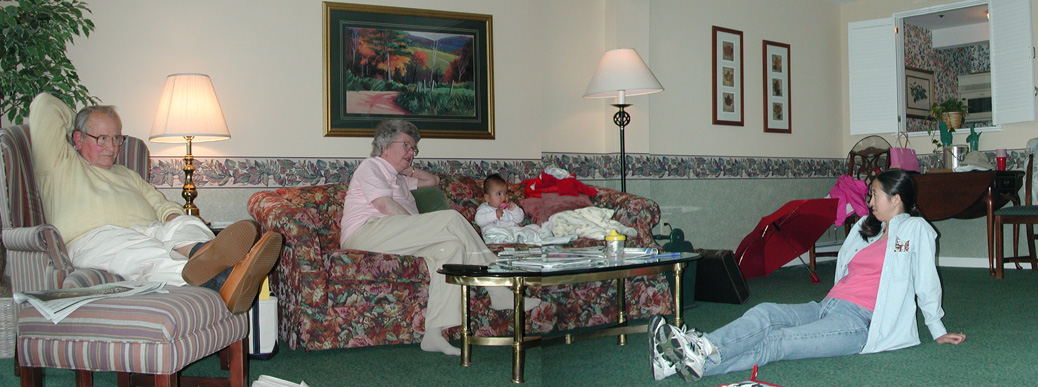 Relaxing at the Inn by the Sea (Howard, Anne, Maya, Rebecca)