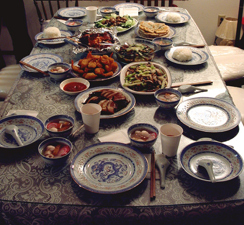 An impressive Thanksgiving meal