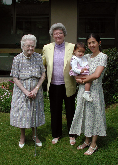 Four generations of women