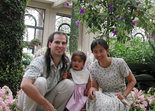 A family in flowers