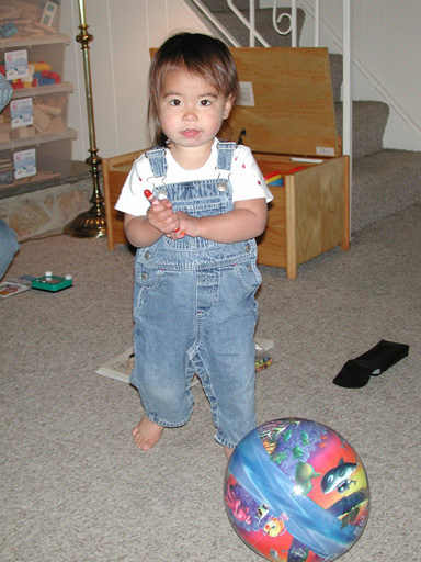 See the ball I painted with this one crayon?