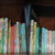 Maya's book shelf (after Christmas 2001)