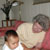 Grandma and Maya play chase