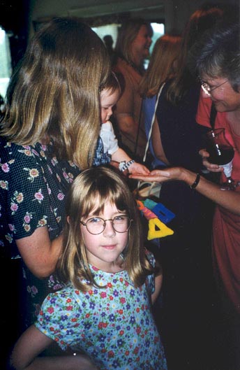 Lots of blonds: Sandra, Hanna, David, and Penny
