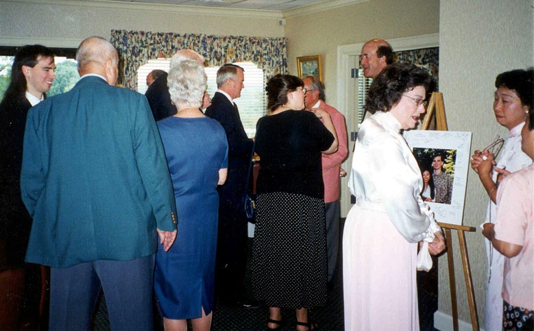 Lots of family and friends: Mark, Peter and Suzanne Thompson, Stephen, Gloria, Howard, Bob, Dottie, Shu Chin, Mary Ann