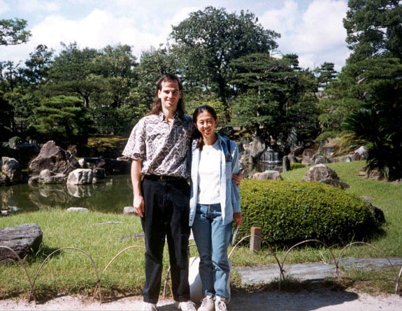 Mark and Rebecca in Nijo castle