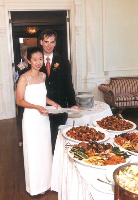 The dinner queue (Rebecca and Mark)