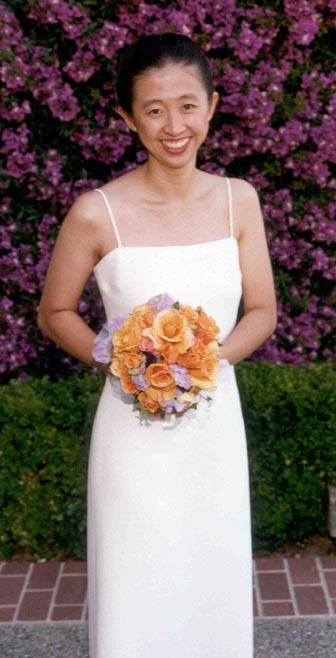 Rebecca in garden
